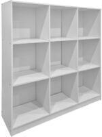 Βιβλιοθήκη Gridea pakoworld λευκό 119.5x30x121εκ