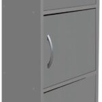 Ντουλάπι-στήλη Soline pakoworld ανοιχτό γκρι 40x34.5x90.5εκ