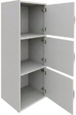 Ντουλάπι-στήλη Soline pakoworld λευκό 40x34.5x90.5εκ - Image 2