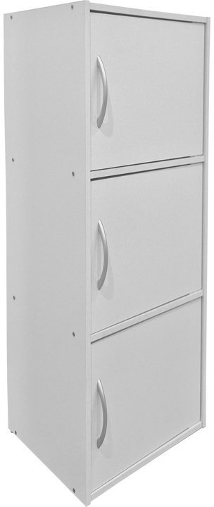 383-000132 Ντουλάπι-στήλη Soline pakoworld λευκό 40x34.5x90.5εκ - Image 1