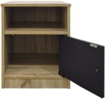 Κομοδίνο Lenea pakoworld sonoma-ανθρακί 40x40x50εκ - Image 2