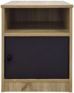 Κομοδίνο Lenea pakoworld sonoma-ανθρακί 40x40x50εκ - Image 3