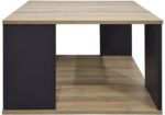 Τραπέζι σαλονιού Zelegan pakoworld sonoma-ανθρακί 60x60x39εκ - Image 3