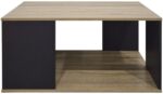 Τραπέζι σαλονιού Zelegan pakoworld sonoma-ανθρακί 90x60x44.5εκ - Image 3