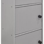 Ντουλάπα-στήλη Wirdia pakoworld ανοιχτό γκρι 30.5x24x71.5εκ