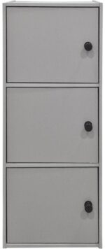 Ντουλάπα-στήλη Wirdia pakoworld ανοιχτό γκρι 30.5x24x71.5εκ - Image 3