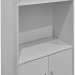 Βιβλιοθήκη Tekaro pakoworld λευκή 60x30x120εκ