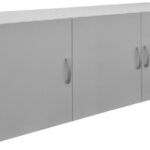 Πατάρι ντουλάπας τρίφυλλο Alvia pakoworld λευκό 150x51x60εκ