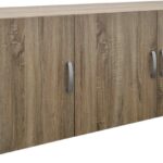 Πατάρι ντουλάπας τρίφυλλο Alvia pakoworld sonoma 150x51x60εκ