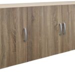 Πατάρι ντουλάπας τετράφυλλο Alvia pakoworld sonoma 200x51x60εκ