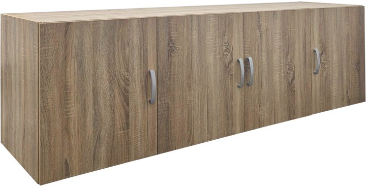 383-000172 Πατάρι ντουλάπας τετράφυλλο Alvia pakoworld sonoma 200x51x60εκ - Image 1
