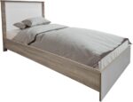 Σετ Κρεβατοκάμαρας Athos Sonoma Λευκό με Κρεβάτι 90x190εκ Σετ 3τεμ - Image 2