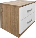 Σετ Κρεβατοκάμαρας Athos Sonoma Λευκό με Κρεβάτι 90x190εκ Σετ 3τεμ - Image 4