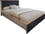 Σετ Κρεβατοκάμαρας Athos Sonoma Ανθρακί με Κρεβάτι 140x200εκ Σετ 3τεμ - Image 2