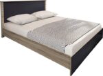 Σετ Κρεβατοκάμαρας Athos Sonoma Ανθρακί με Κρεβάτι 160x200εκ Σετ 3τεμ - Image 2