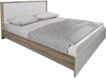 Σετ Κρεβατοκάμαρας Athos Sonoma Λευκό με Κρεβάτι 160x200εκ Σετ 3τεμ - Image 2