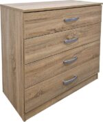 Σετ Κρεβατοκάμαρας Athos Sonoma με Κρεβάτι 160x200εκ Σετ 4τεμ - Image 3