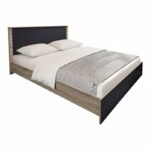 Σετ Κρεβατοκάμαρας Athos Sonoma Ανθρακί με Κρεβάτι 160x200εκ Σετ 4τεμ - Image 2