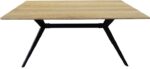Τραπέζι Ezali pakoworld sonoma mdf με μαύρα μεταλλικά πόδια 160x90x75εκ - Image 3