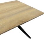 Τραπέζι Ezali pakoworld sonoma mdf με μαύρα μεταλλικά πόδια 160x90x75εκ - Image 4