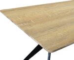 Τραπέζι Ezali pakoworld sonoma mdf με μαύρα μεταλλικά πόδια 160x90x75εκ - Image 5