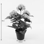 Διακοσμητικό φυτό σε γλάστρα Hydrangea Inart ροζ Φ35x50εκ - Image 4