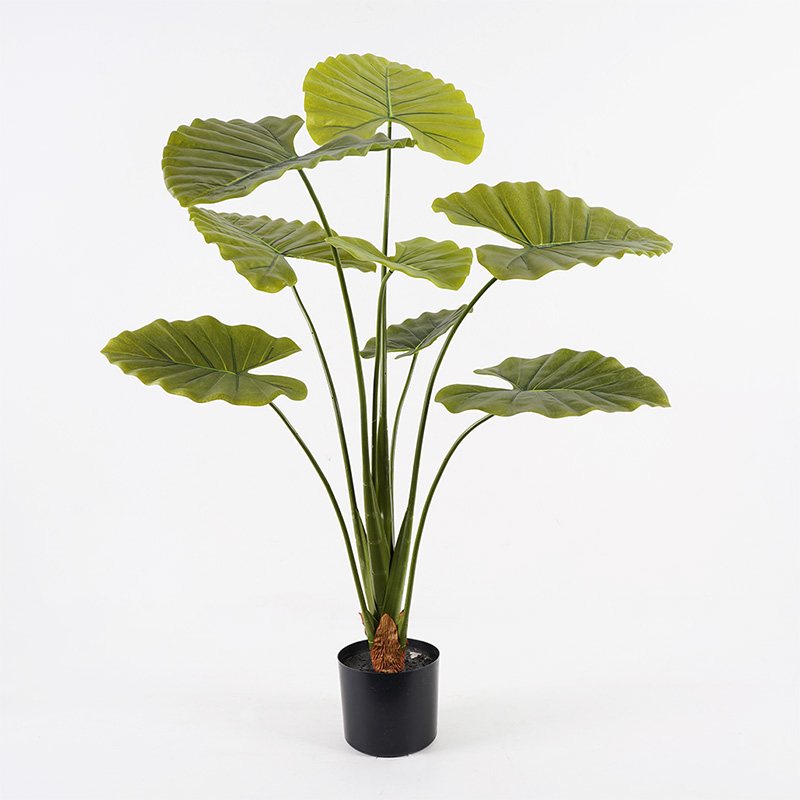 391-000014 Διακοσμητικό φυτό σε γλάστρα Alocasia Inart πράσινο Φ90x120εκ - Image 1