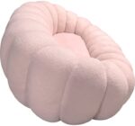 Καναπές Embrace pakoworld μπουκλέ ύφασμα σε ροζ απόχρωση 180x105x65εκ - Image 3