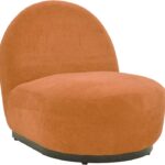 Πολυθρόνα Zenny pakoworld υφασμα terracotta 64x85x68εκ