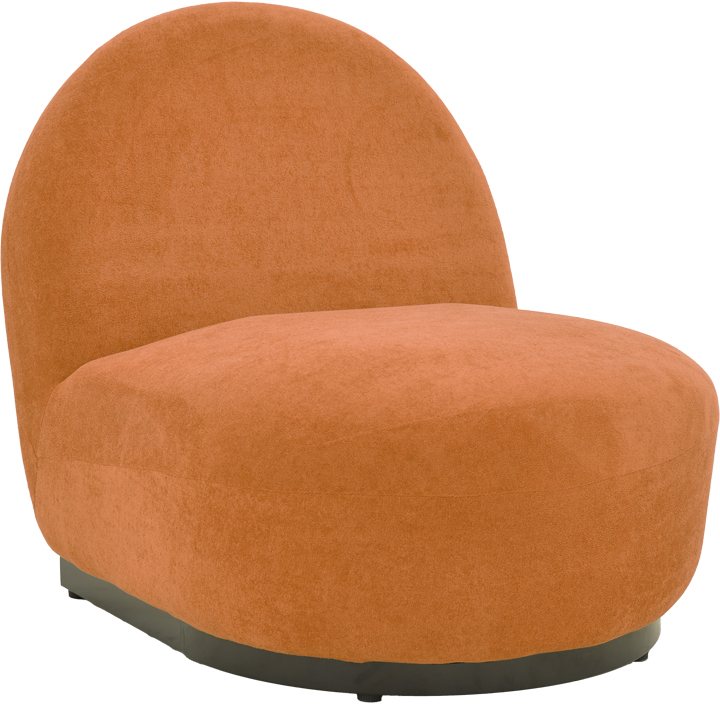 392-000010 Πολυθρόνα Zenny pakoworld υφασμα terracotta 64x85x68εκ - Image 1