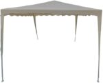 Κιόσκι Gazebo pakoworld μεταλλικός σκελετός - ύφασμα μπεζ 3x3m - Image 3