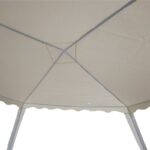 Κιόσκι Gazebo pakoworld μεταλλικός σκελετός - ύφασμα μπεζ 3x3m - Image 5