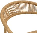 Πολυθρόνα Rayana pakoworld στοιβαζόμενη αλουμίνιο - pe rattan σε φυσική απόχρωση 56x61,5x77,5εκ - Image 6