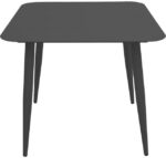 Τραπέζι Vista pakoworld αλουμίνιο σε μαύρη απόχρωση 80x80x72εκ - Image 2
