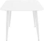 Τραπέζι Vista pakoworld αλουμίνιο σε λευκή απόχρωση 80x80x72εκ - Image 2