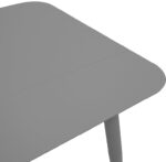 Τραπέζι Vista pakoworld αλουμίνιο σε ανθρακί απόχρωση 80x80x72εκ - Image 4