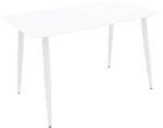 Τραπέζι Vista pakoworld αλουμίνιο σε λευκή απόχρωση 120x70x72εκ