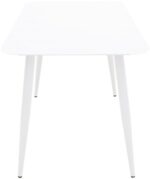 Τραπέζι Vista pakoworld αλουμίνιο σε λευκή απόχρωση 120x70x72εκ - Image 3