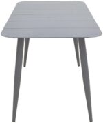 Τραπέζι Vista pakoworld αλουμίνιο σε ανθρακί απόχρωση 120x70x72εκ - Image 3
