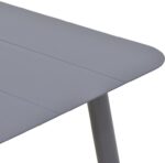 Τραπέζι Vista pakoworld αλουμίνιο σε ανθρακί απόχρωση 120x70x72εκ - Image 4