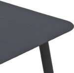 Τραπέζι Vista pakoworld αλουμίνιο σε μαύρη απόχρωση 150x80x72εκ - Image 4
