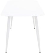 Τραπέζι Vista pakoworld αλουμίνιο σε λευκη απόχρωση 150x80x72εκ - Image 3