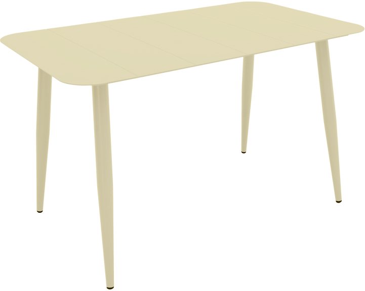 404-000043 Τραπέζι Vista pakoworld σαμπανί αλουμίνιο 150x80x72εκ - Image 1