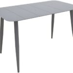Τραπέζι Vista pakoworld αλουμίνιο σε ανθρακί απόχρωση 150x80x72εκ