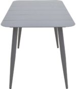 Τραπέζι Vista pakoworld αλουμίνιο σε ανθρακί απόχρωση 150x80x72εκ - Image 3