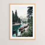 Πίνακας Lake pakoworld με ψηφιακή εκτύπωση και πλαίσιο 33x1.5x48εκ