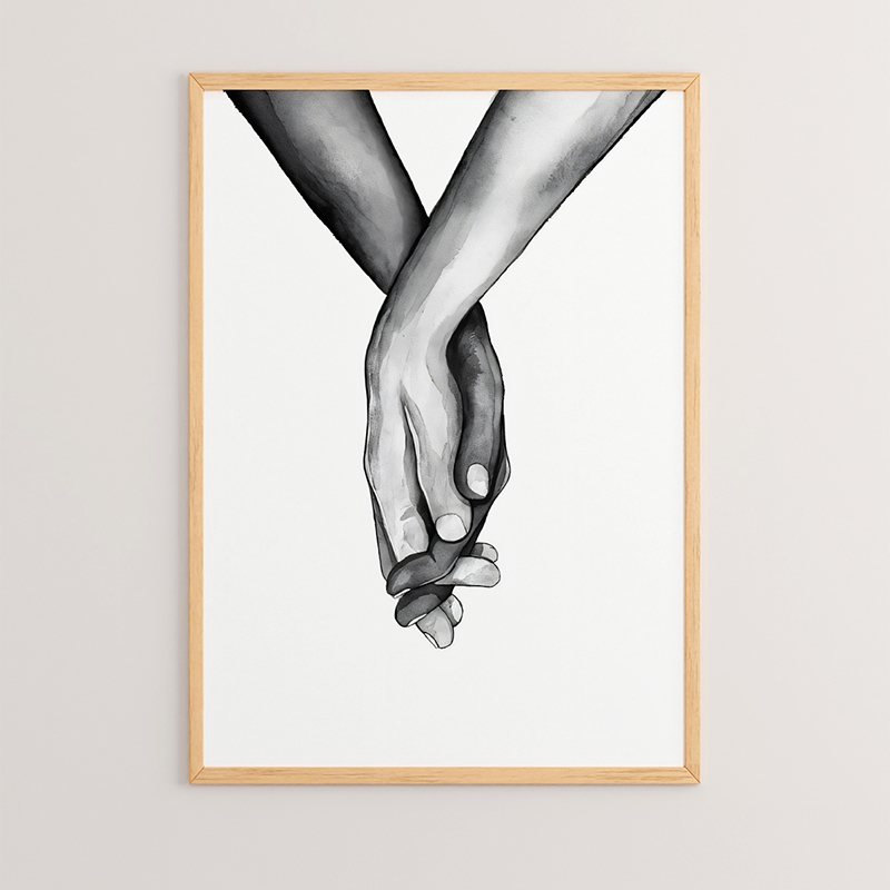 409-000046 Πίνακας Lovely pakoworld με ψηφιακή εκτύπωση και πλαίσιο 33x1.5x48εκ - Image 1
