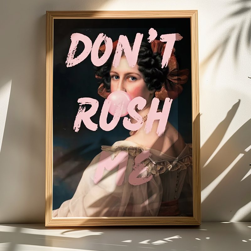 409-000119 Πίνακας Rushea pakoworld με ψηφιακή εκτύπωση και πλαίσιο 50x2x70εκ - Image 1