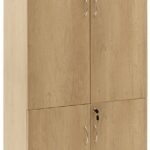 Ντουλάπα γραφείου επαγγελματική Amazon pakoworld χρώμα sonoma 80x40x200εκ