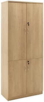 Ντουλάπα γραφείου επαγγελματική Amazon pakoworld χρώμα sonoma 80x40x200εκ